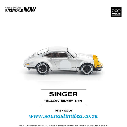 Poprace Porsche Singer 911 SCCS Homage Yellow/Silver PR64-201