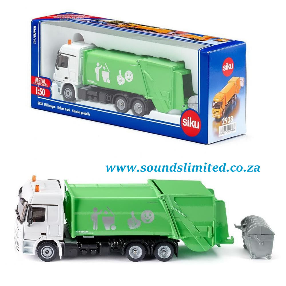 Siku 1890 1/87 Mercedes-Benz Refuse Lorry - White/Green