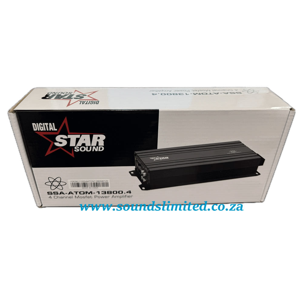 StarSound Atom Series Micro 4-Channel Amplifier SSA-ATOM-13800.4