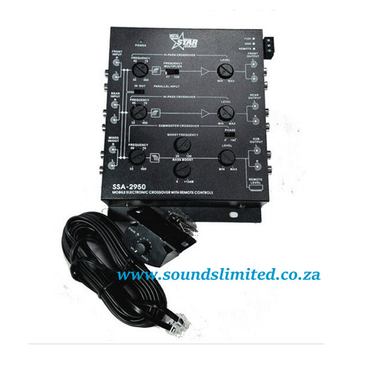 Starsound 3-Way Active Crossover with Bass Remote SSA-2950