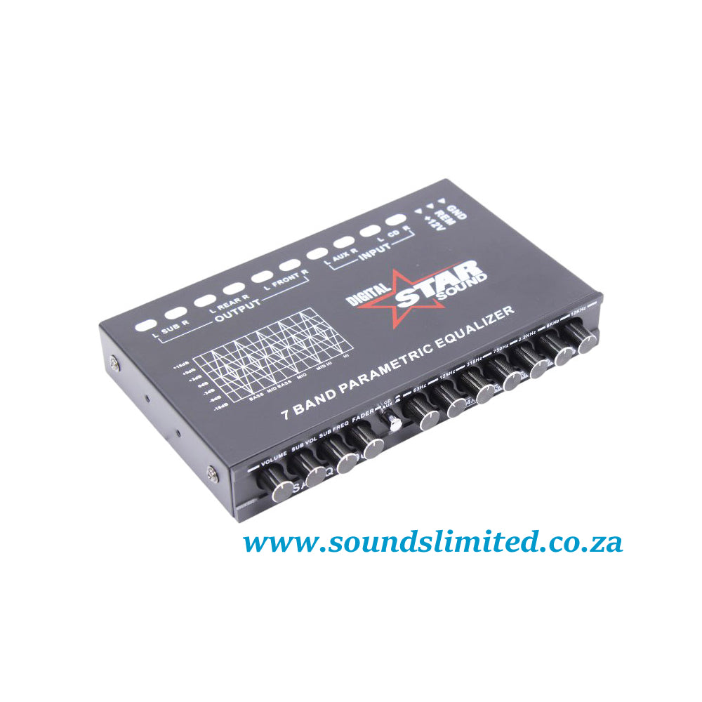 Starsound 7 Band Paremetric Equalizer SSA-EQ-7200