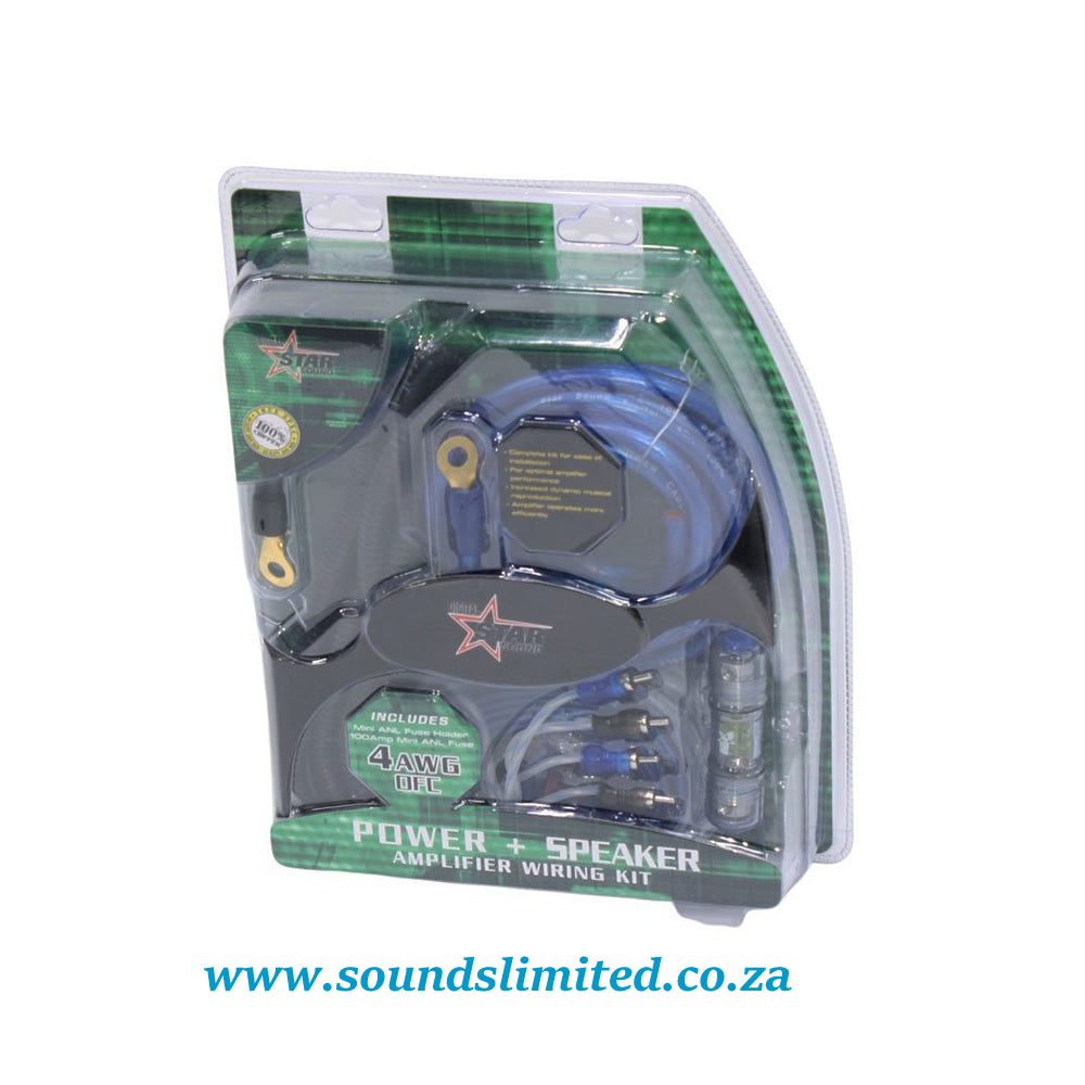Starsound SSAK-409CU 100% OFC 4-Gauge Wiring Kit