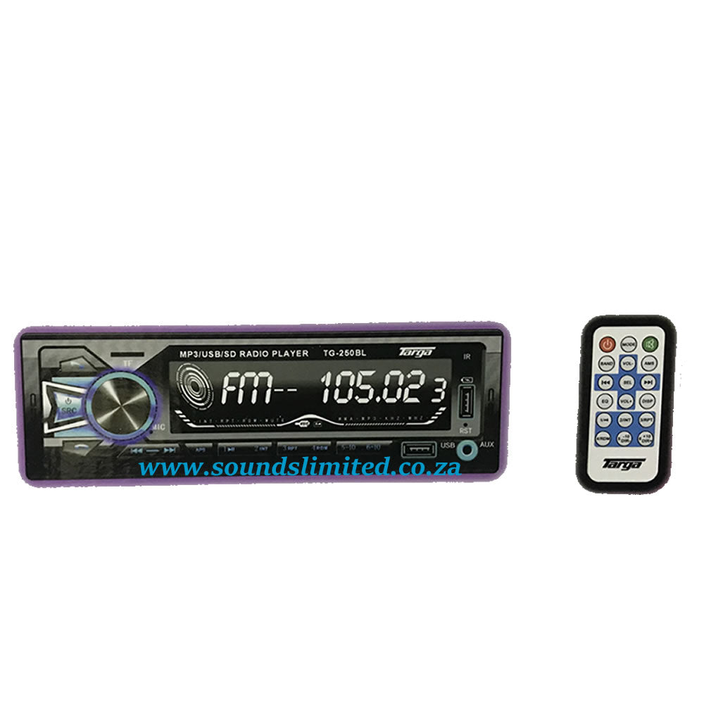 Targa TG-250BL Media player Bluetooth, Dual Usb, Aux, Sd card
