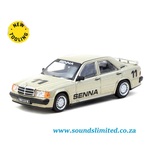 Tarmac Works Mercedes-Benz 190 E 2.3-16 Race Of Champions 1984 Senna T64G-047-84ROC11