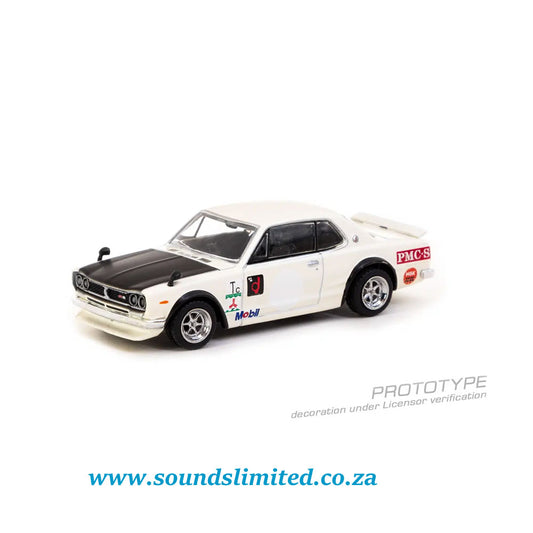 Tarmac Works 1/64 GLOBAL64 Nissan Skyline 2000 GT-R (KPGC10) White T64G-043-WH2 Lamley Special Edition