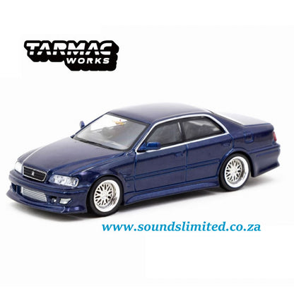 Tarmac Works 1/64 VERTEX Toyota Chaser JZX100 Blue Metallic T64G-007-BL
