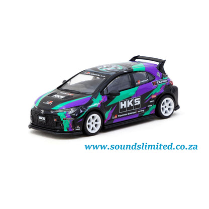 Tarmac Works GLOBAL64 HKS Toyota GR Corolla T64G-066-HKS
