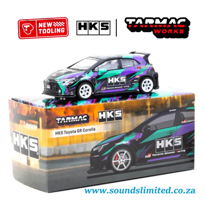 Tarmac Works GLOBAL64 HKS Toyota GR Corolla T64G-066-HKS