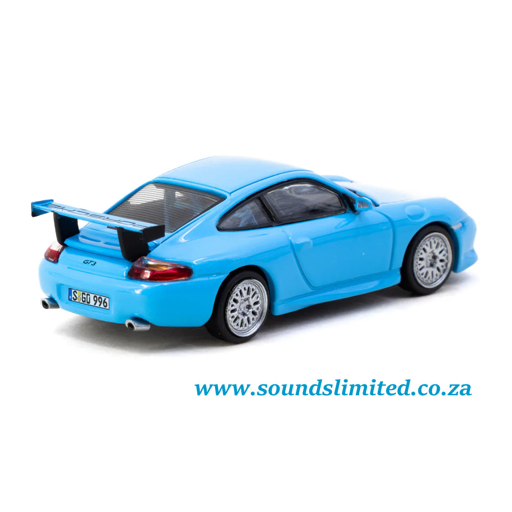 Tarmac Works X iXO Models Porsche 911 GT3 (type 996) Light Blue GLOBAL64 T64G-069-BL