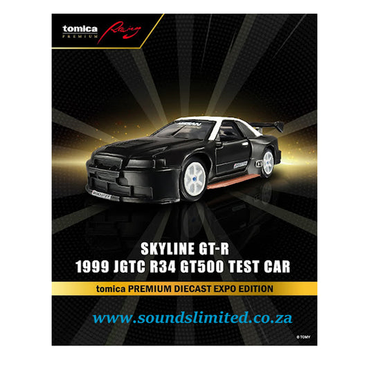 Tomica Premium Diecast Expo 2025 Nissan Skyline GT-R JGTC R34 GT500 Test Car Exclusive Limited Edition