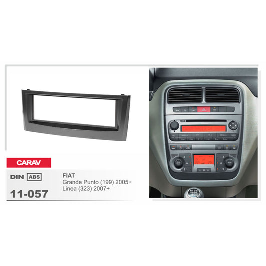 Carav 11-057 Fiat Punto, Linea In Dash Car Radio Trimplate