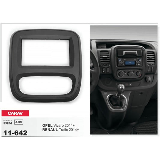 Carav 11-642 Opel Vivaro, Renault Trafic In-Dash Car audio installation kit (Radio Trim)
