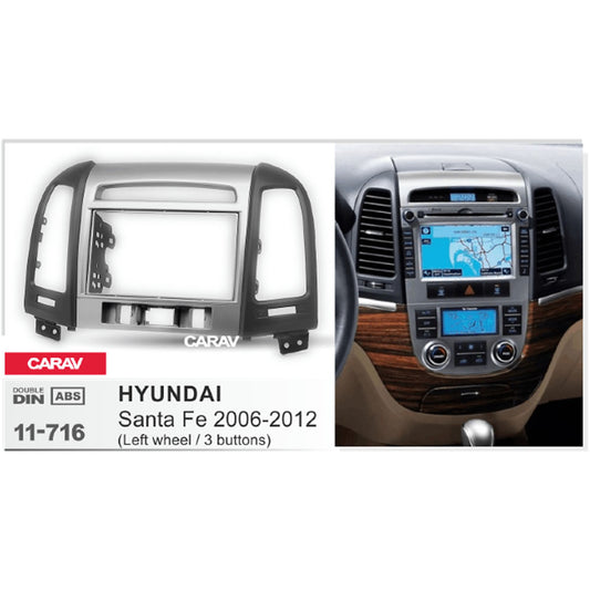 Carav 11-716 Hyundai Santa Fe Radio Installation Kit