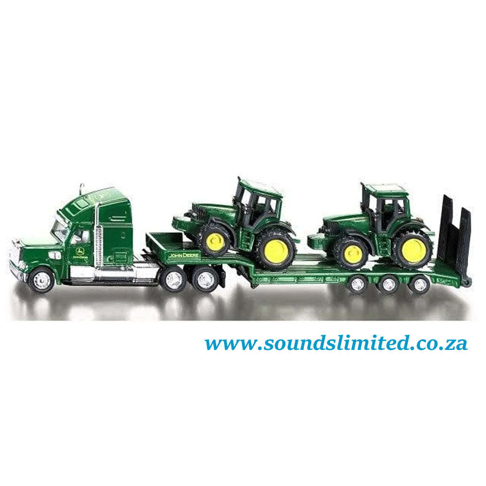 siku 1837 1/87 US Truck and Low Loader with John Deere 6820 Tractors