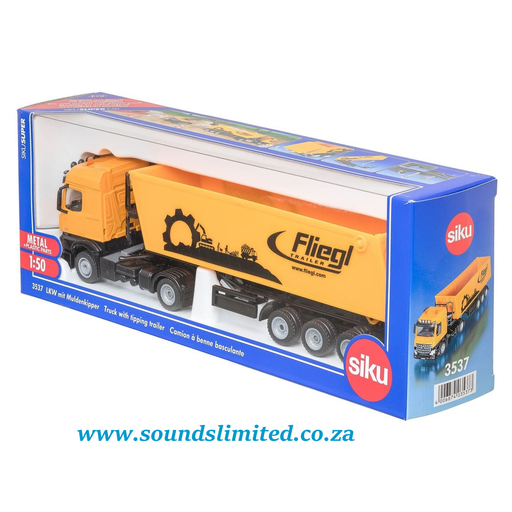 siku 3537 1/50 Mercedes-Benz Truck with Tipping Trailer